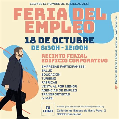 Crea Un Flyer De Feria Del Empleo Con Plantillas Online