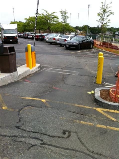 Umass Browell North Campus Parking Lot Entrance