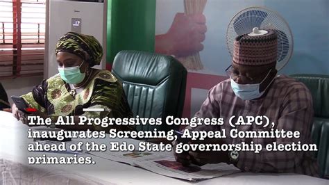 Edo Gov Ship Primaries APC Inaugurates Screening Appeal Committee