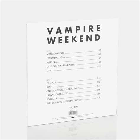 Vampire Weekend - Vampire Weekend LP Vinyl Record – Retrospekt