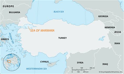 Sea of Marmara | Map, Islands, Depth, & Black Sea | Britannica