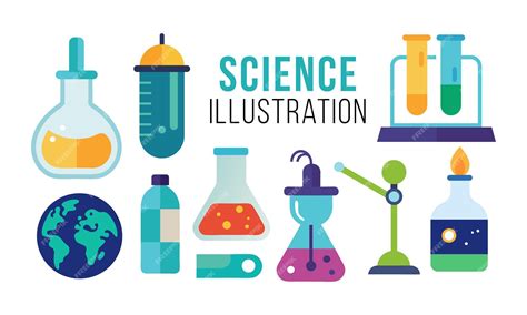 premium vector science illustration clip art collection
