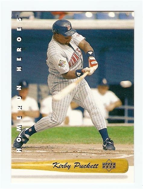 Kirby Puckett Upper Deck Home Run Heroes Insert Card