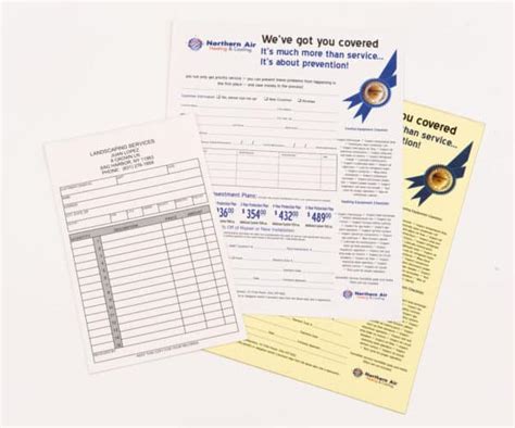 Carbonless NCR Forms Printing Invoices And Receipt Books