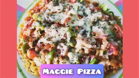 Maggie Pizza Recipe No Egg Without Oven Cheesy Noodles Easy And