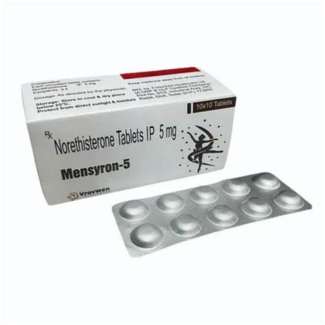 Norethisterone 5 Mg Tablets At Rs 620 Box Primolut N Tablets In