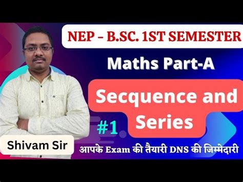 B Sc St Semester Maths Secquence And Series Pyqs B Sc St Semester