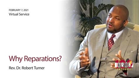 Why Reparations Rev Dr Robert Turner Youtube