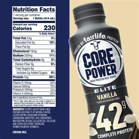 Core Power Elite Vanilla High Protein Shake Fl Oz Fred Meyer