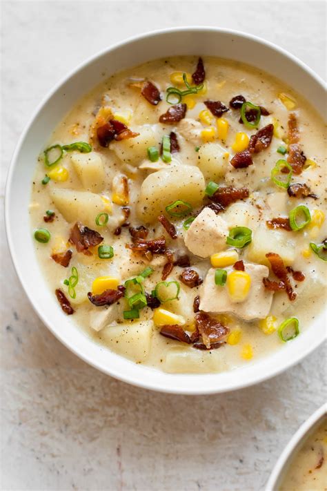 Easy Chicken And Corn Chowder • Salt And Lavender