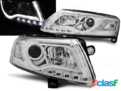 Faros Delanteros Luz Diurna Audi A6 C6 04 04 08 Led Tube Lights Cromad