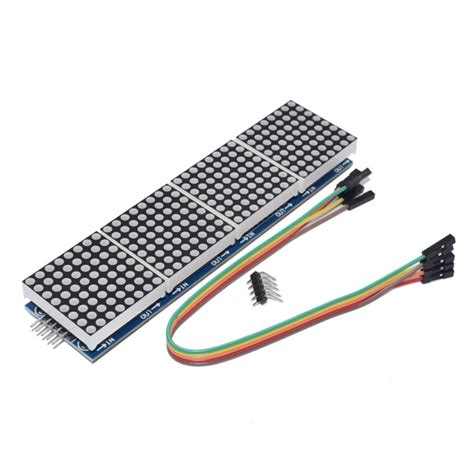 X Red Led Matrix Module With Cable Micro Miniatures