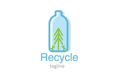 Recycle Organic Bottle Logo Icon Graphic Design 7752878 Vector Art At