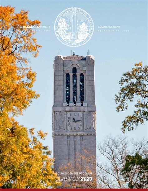 NC State University Fall 2023 Commencement Program by NC State Enrollment Management and ...