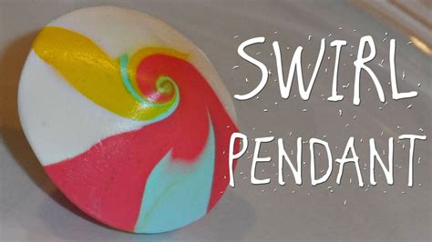 Polymer Clay Swirl Pendant Tutorial Youtube