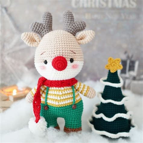 Rudolphandtree Crochet Pattern Amigurumi Pattern Christmas Etsy