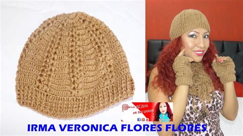 Gorro Para Dama Tejido A Crochet Y Ganchillo Paso A Paso Youtube