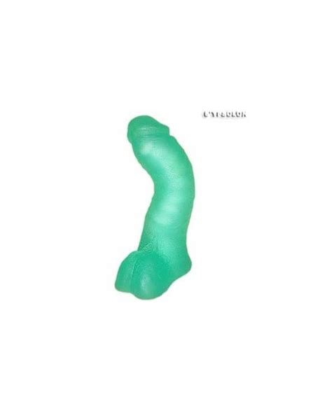 Pênis Ou Dildo Fal Vertebrado Verde De 12Cm Em Cyberskin Sex Shop Sextoy