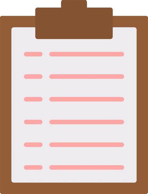 Clipboard Flat Icon Vector Art At Vecteezy