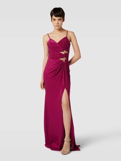 TROYDEN COLLECTION Maxi Jurk Met Cut Outs In Fuchsia Online Kopen P C