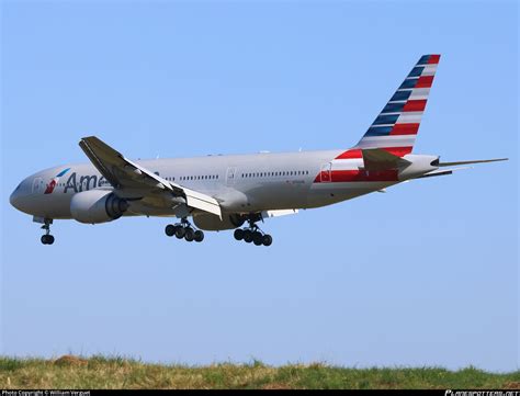 N An American Airlines Boeing Er Photo By William Verguet