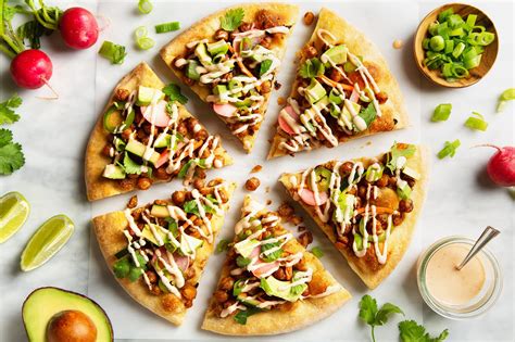 Crispy Chickpea Banh Mi Pizza With Quick Homemade Pickles