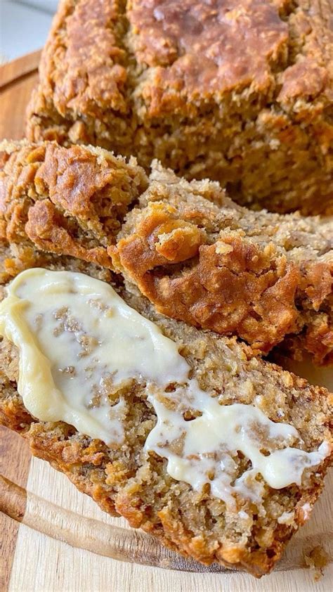 Vegan And Gluten Free Oatmeal Banana Bread