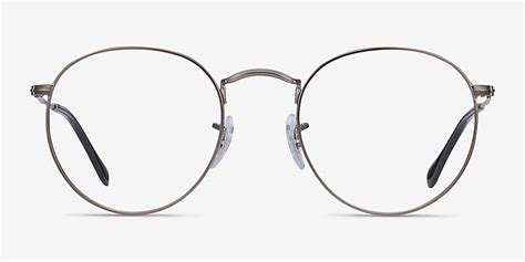 Ray Ban Rb3447v Round Round Gunmetal Frame Eyeglasses Eyebuydirect