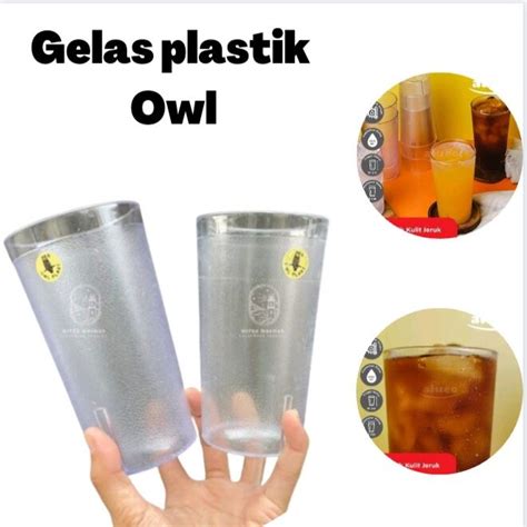 Gelas Plastik Owl Gelas Plastik Anti Pecah Gelas Minum Owl 500ml