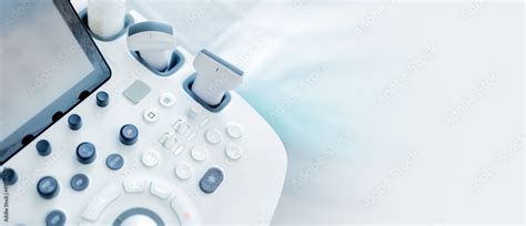 Modern equipment. An ultrasound device and a couch. Stock Photo | Adobe ...