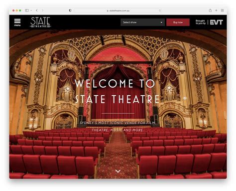 Best Theater Websites Examples Colorlib