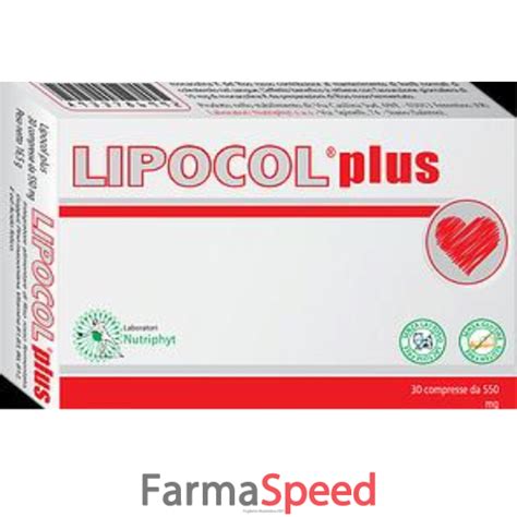 Lipocol Plus 30 Compresse Integratore Per Bugiardino Cod 926739160