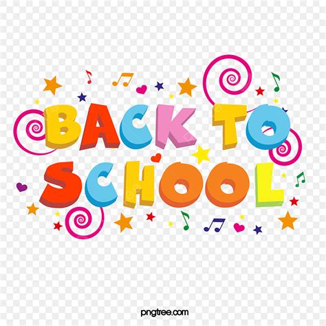 Back To Schools Vector Art Png Back To School Stereo Creative Color