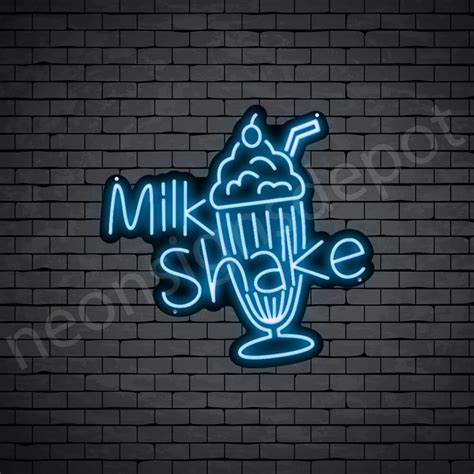 Milkshake V1 Neon Sign Neon Signs Depot