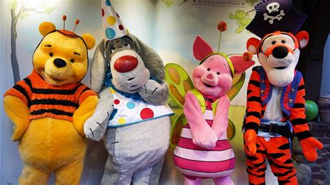 Pooh Tigger Eeyore And Piglet In Halloween Costumes Meet Us At Mickeys