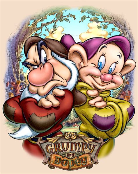 Grumpy And Dopey ★  Disney Drawings Disney Art Disney Tattoos