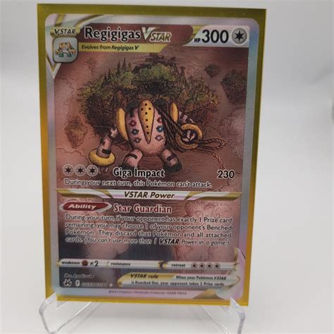 Pokemon Tcg Regigigas Vstar Gg Gg Crown Zenith Full Art Nm Ebay