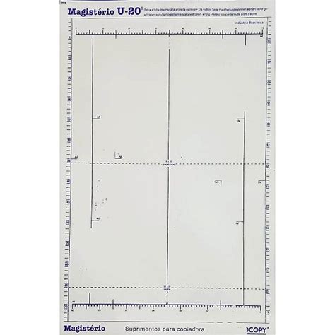 Papel Hectográfico Stencil MAGISTÉRIO Para Decalque U 20 Loja Nômades