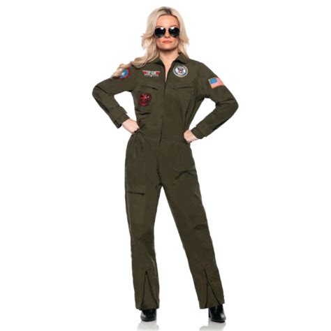 Officially Licensed US Navy TOPGUN Jumpsuit Adult Costume GYPSY