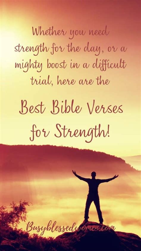 Best Bible Verses for Strength