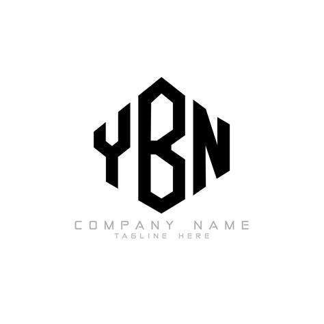 YBN letter logo design with polygon shape. YBN polygon and cube shape ...