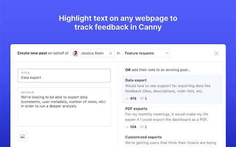 canny  google chrome extension
