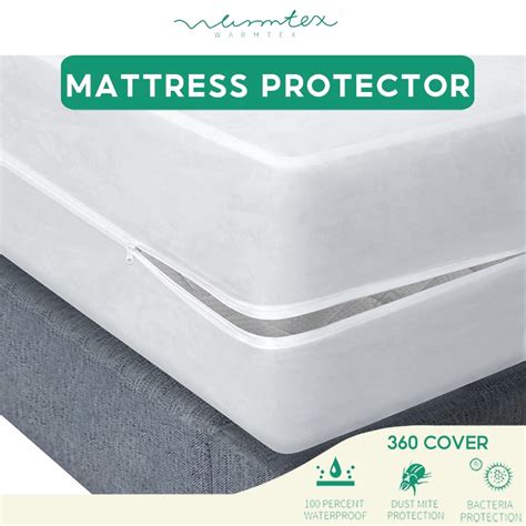 Waterproof Mattress Cover Bedbug Proof Mattress Protector With Zipper Style Foam Cover Shopee