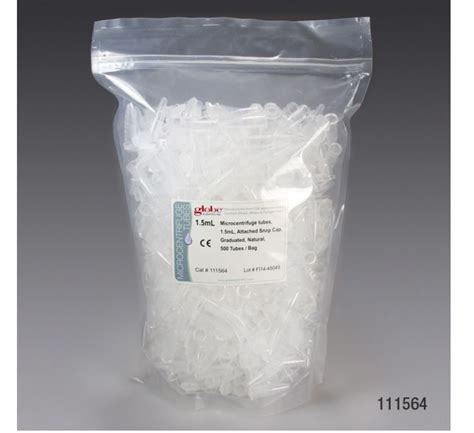 Certified Microcentrifuge Tubes In Self Standing Bags KLM Bio Scientific