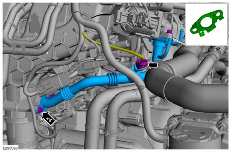 Lincoln Corsair Removal And Installation Exhaust Gas Recirculation Egr Outlet Tube