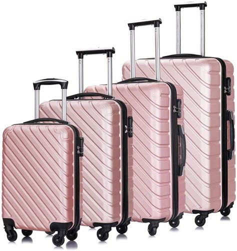 4PC 18-28 Inch Hardshell Luggage ABS Luggages Sets With Spinner Wheels ...