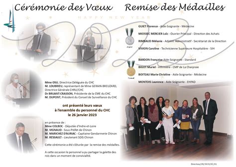 26 01 23 Cérémonie des vœux 2023 et médaillés Centre Hospitalier du