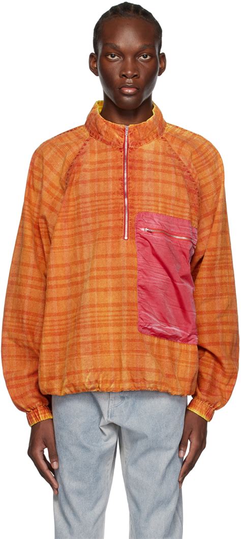 RANRA Orange Zip Up Jacket SSENSE