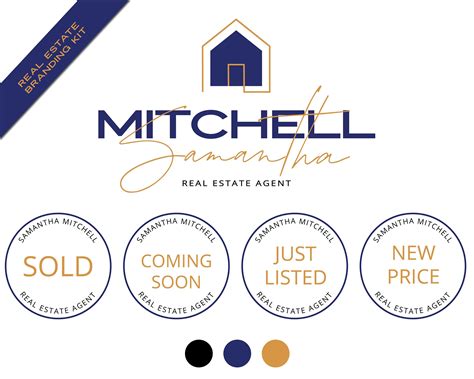 A Pre Made Real Estate Logo Branding Kit 1 Real Estate Logos And 4