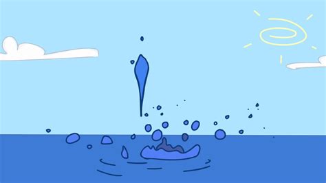 Water Splash 2D Animation